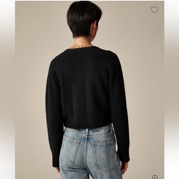 J.Crew Emile Sweater Lady Jacket XXL Black Cardigan Blazer Classic Old Money - Picture 13 of 14